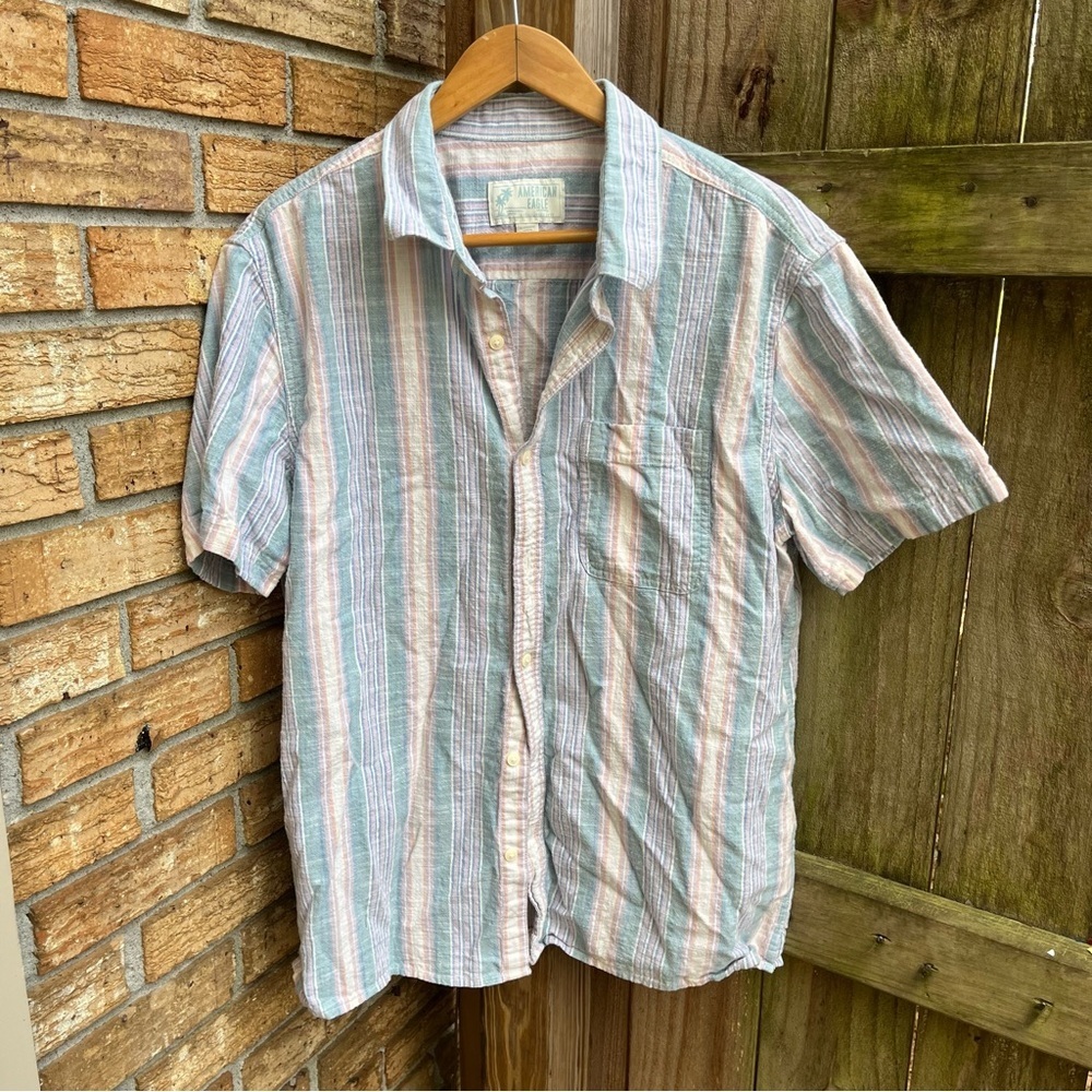 American Eagle Outfitters Multicolor Striped Shirt